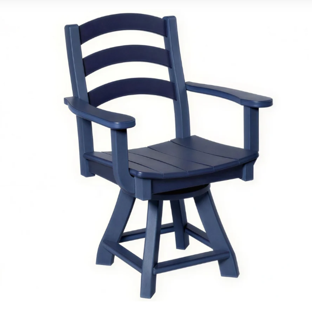 Beaver Dam Seabreak Dining Swivel Chair with Arms