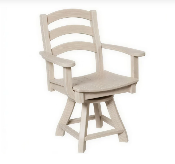 Beaver Dam Seabreak Dining Swivel Chair with Arms