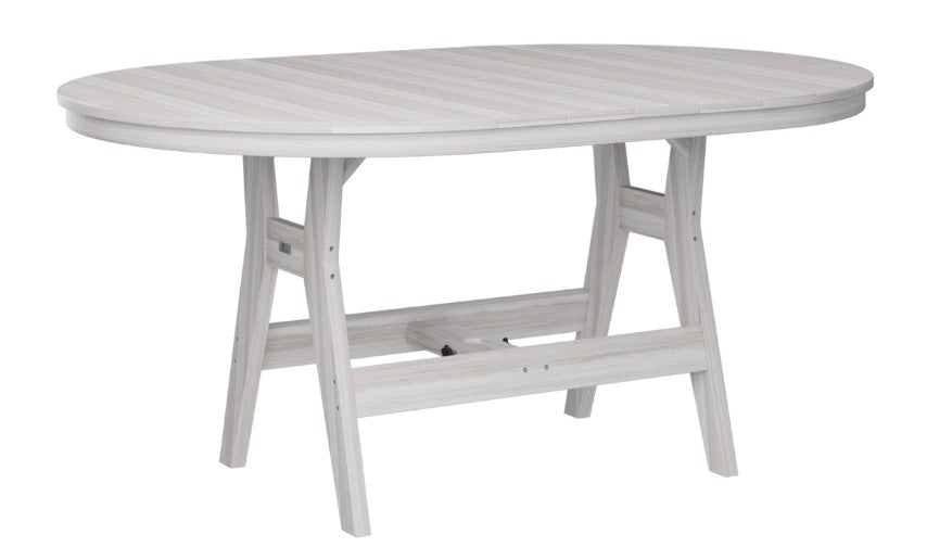 Berlin Gardens Harbor Bar Tables Standard Top 44" x 64" Oblong Bar Table
