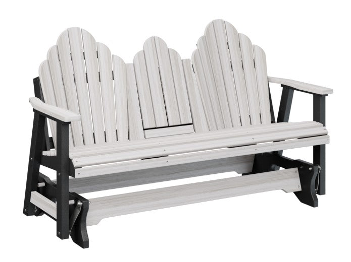 Berlin Gardens Cozi-Back Three Seat Glider w/Console Allochrome Brackets