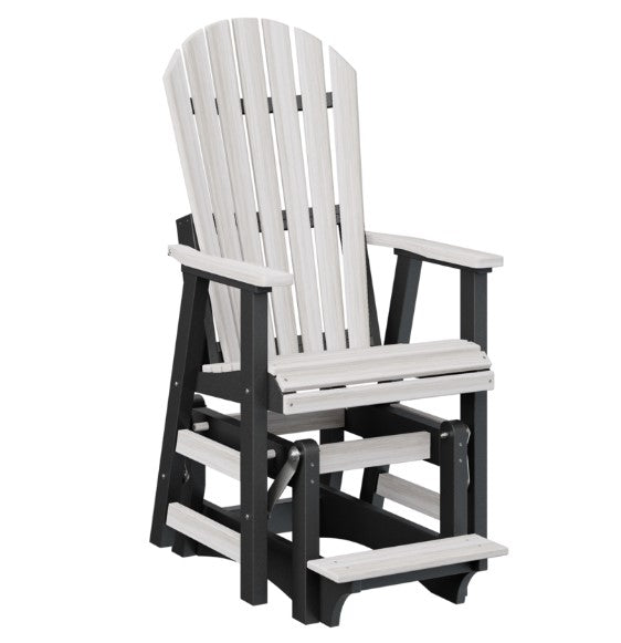 Berlin Gardens Comfo-Back Single Counter Glider with Allochrome Brackets