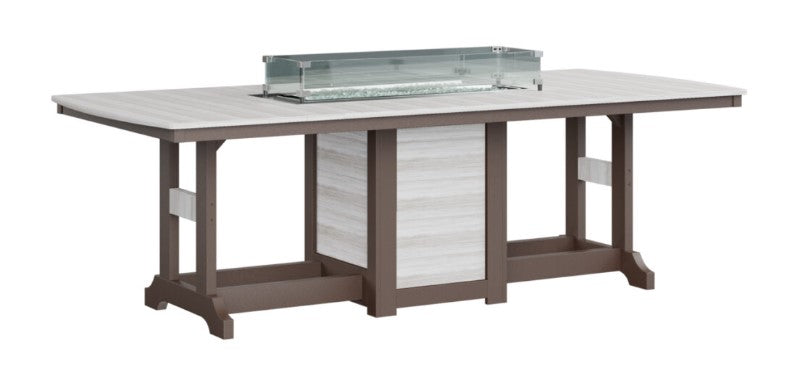 Berlin Gardens Garden Classic Standard Top 44" x 96" Rectangular Fire Dining Table