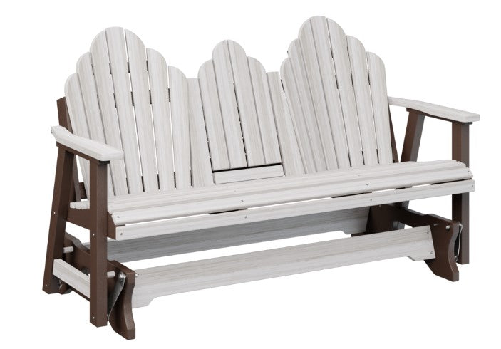 Berlin Gardens Cozi-Back Three Seat Glider w/Console Allochrome Brackets