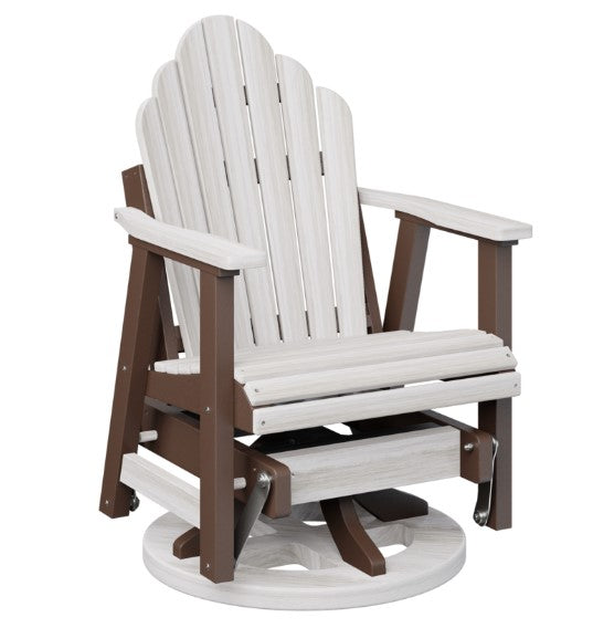 Berlin Gardens Cozi-Back Swivel Glider with Allochrome Brackets