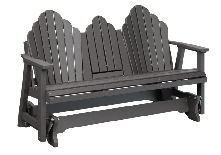 Berlin Gardens Cozi-Back Three Seat Glider w/Console Allochrome Brackets