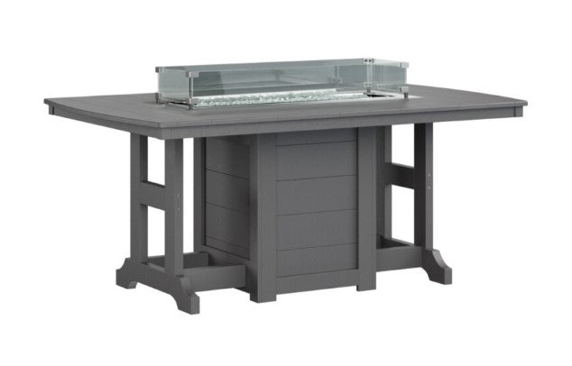 Berlin Gardens Garden Classic Standard Top 44" x 72" Rectangular Fire Counter Table