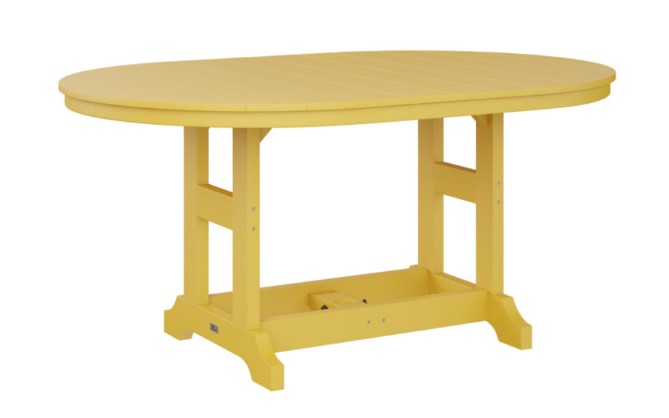 Berlin Gardens Garden Classic Standard Top 44" x 64" Oblong Bar Table