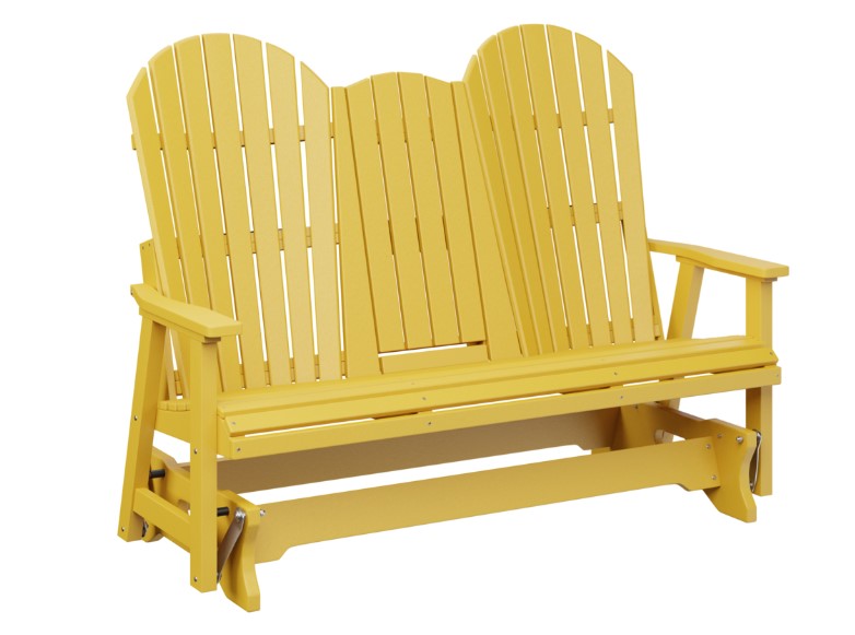 Berlin Gardens Comfo-Back Three Seat Glider w/Console Allochrome Brackets