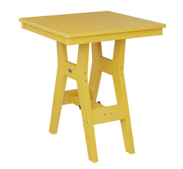 Berlin Gardens Harbor Bar Tables Standard Top 28" Square Bar Table