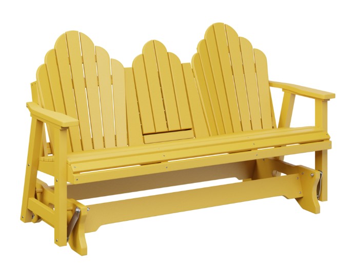 Berlin Gardens Cozi-Back Three Seat Glider w/Console Allochrome Brackets