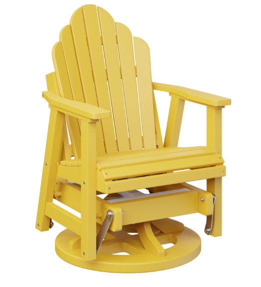 Berlin Gardens Cozi-Back Swivel Glider with Allochrome Brackets