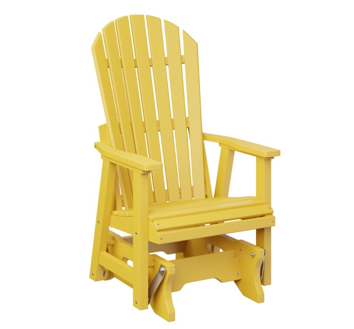 Berlin Gardens Comfo-Back Single Glider with Allochrome Brackets