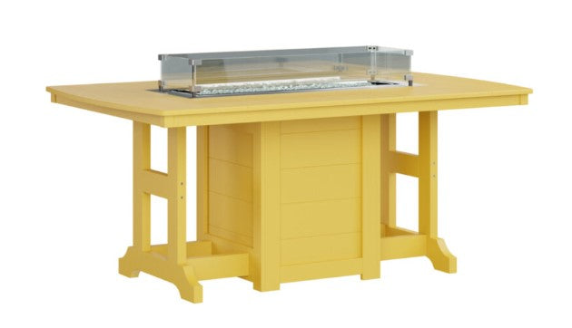 Berlin Gardens Garden Classic Standard Top 44" x 72" Rectangular Fire Counter Table