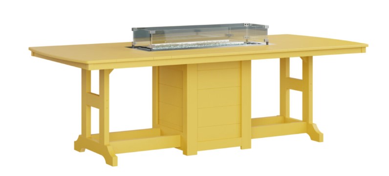 Berlin Gardens Garden Classic Standard Top 44" x 96" Rectangular Fire Counter Table