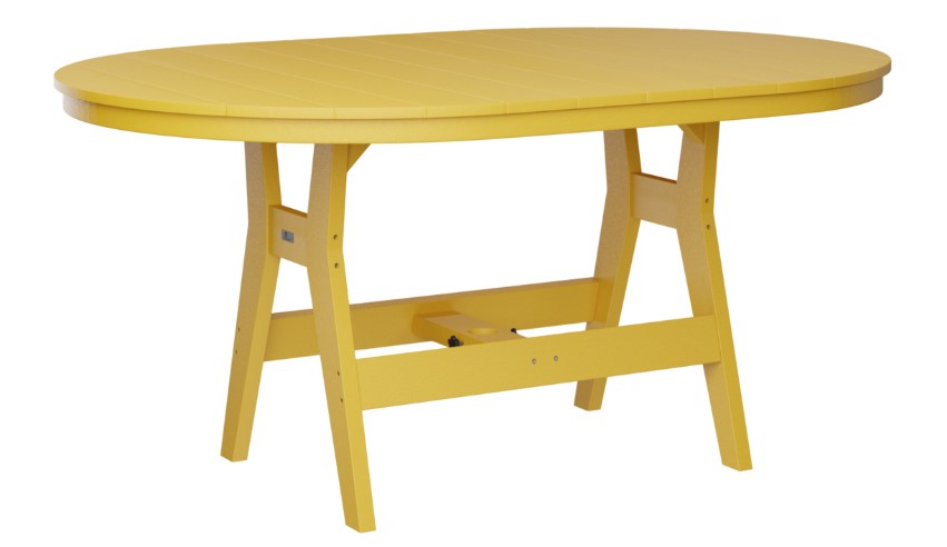 Berlin Gardens Harbor Bar Tables Standard Top 44" x 64" Oblong Bar Table