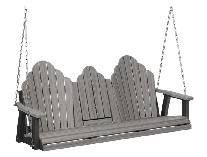 Berlin Gardens Cozi-Back Three Seat Swing w/Console (Stainless Chains)