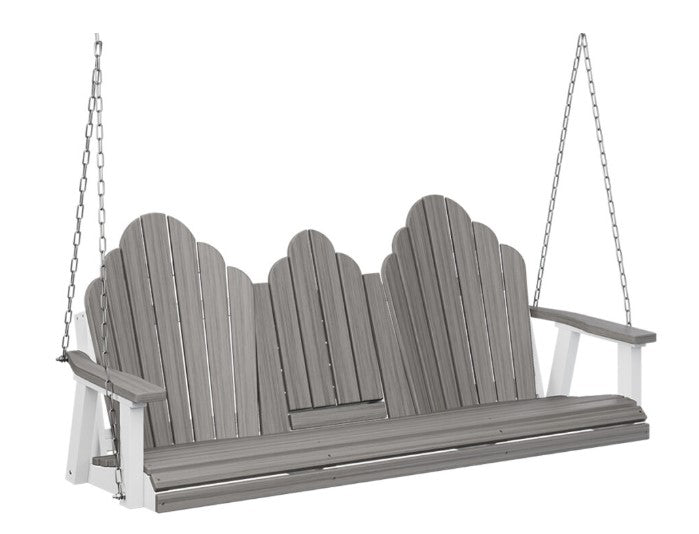 Berlin Gardens Cozi-Back Three Seat Swing w/Console (Stainless Chains)