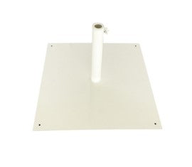 Berlin Gardens 32lb White Square Umbrella Base