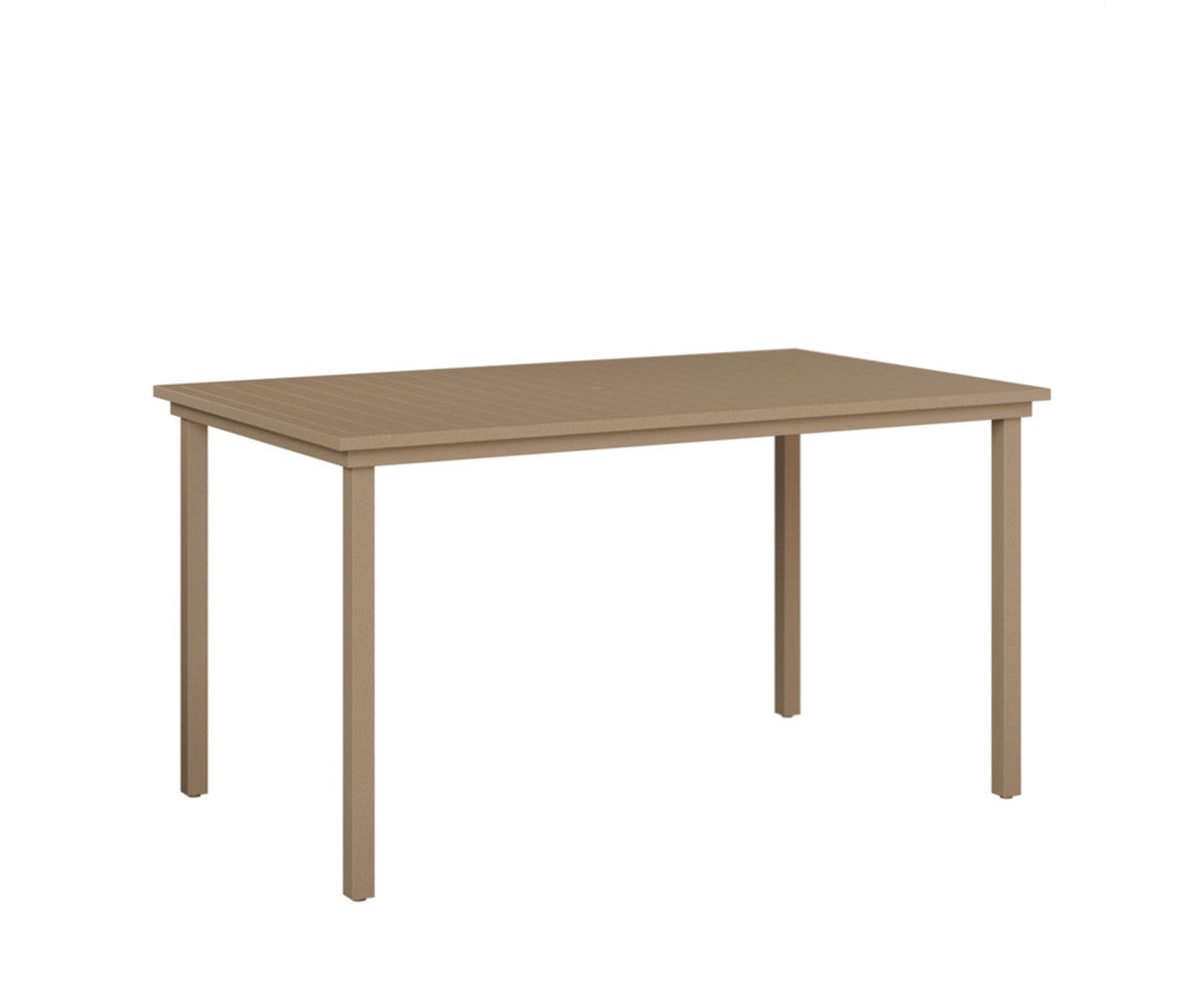 Berlin Gardens Vida 44" x 73" Rectangular Aluminum Bar Table