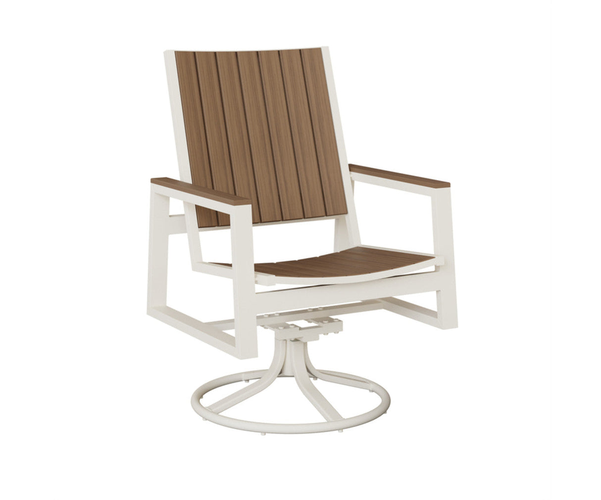 Berlin Gardens Vida Poly Swivel Rocker Dining Chair