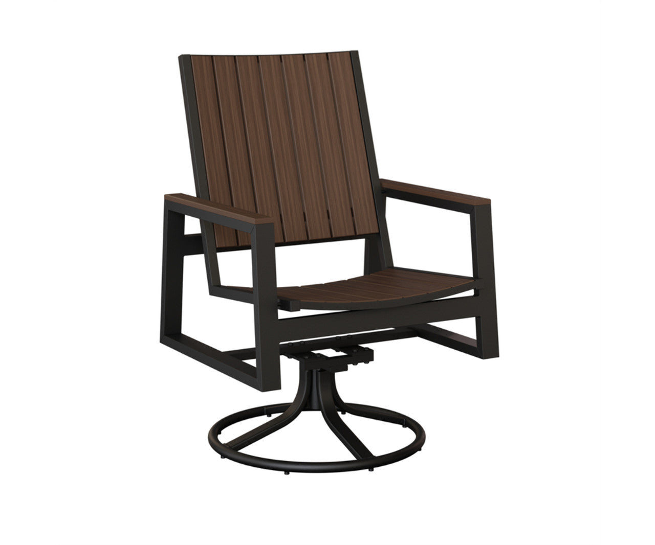 Berlin Gardens Vida Poly Swivel Rocker Dining Chair
