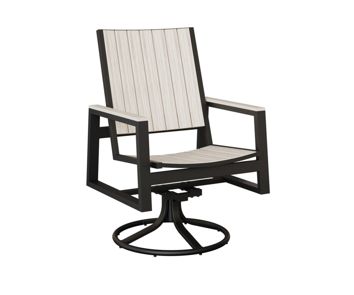 Berlin Gardens Vida Poly Swivel Rocker Dining Chair