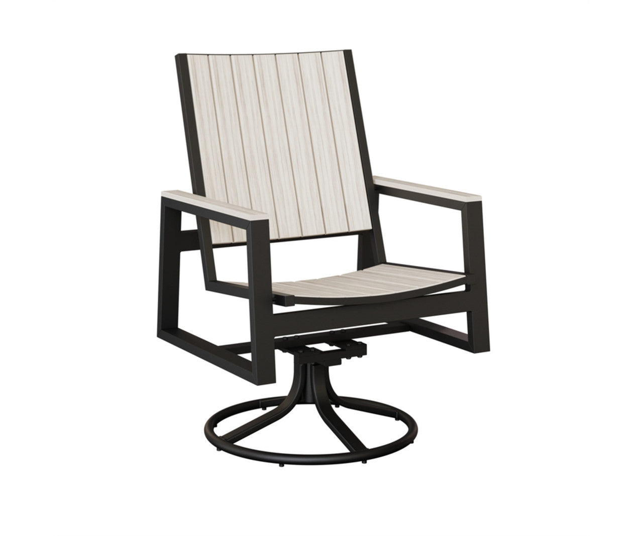 Berlin Gardens Vida Poly Swivel Rocker Dining Chair