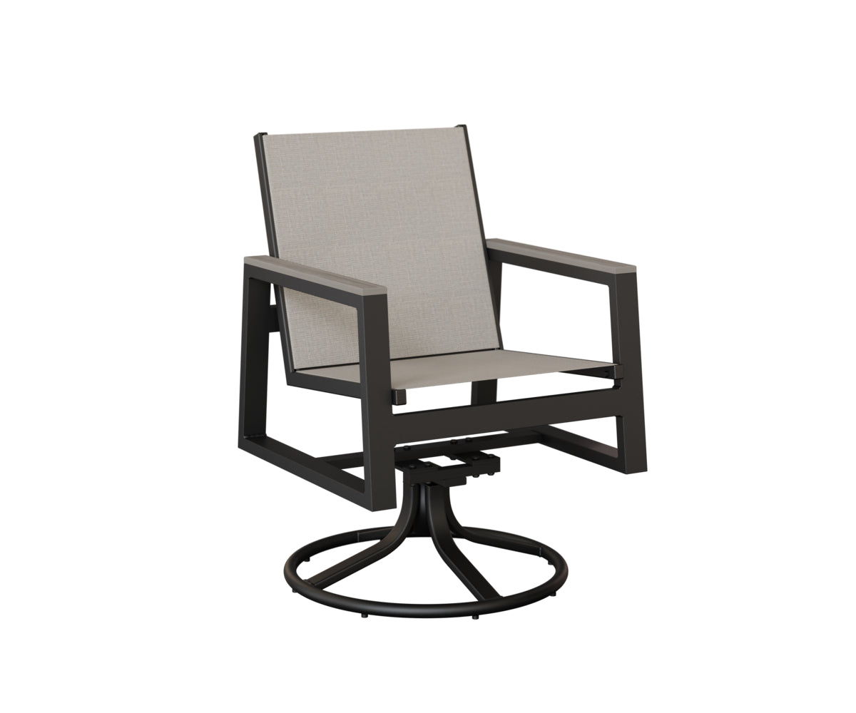 Berlin Gardens Vida Regular Sling Swivel Rocker Dining Chair