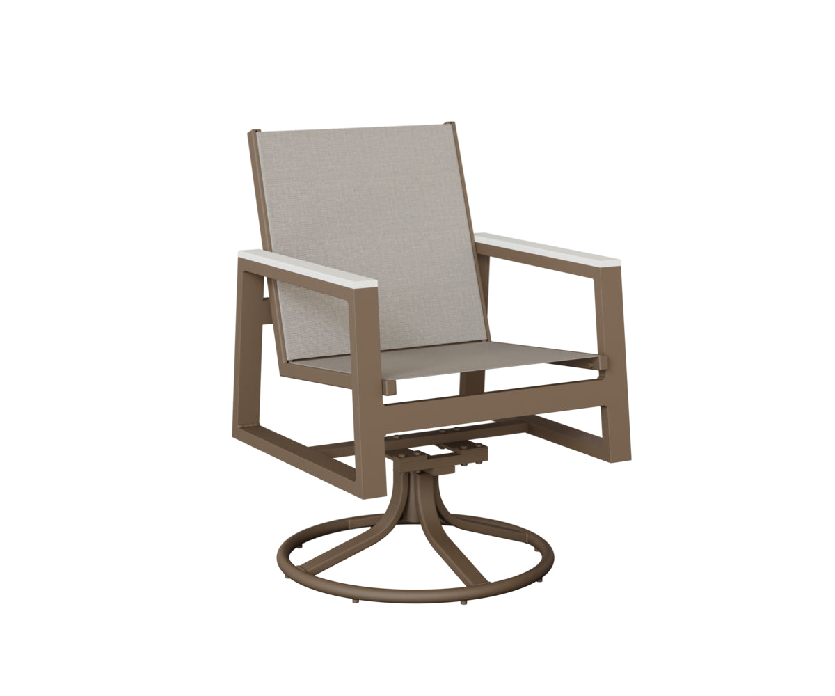 Berlin Gardens Vida Regular Sling Swivel Rocker Dining Chair