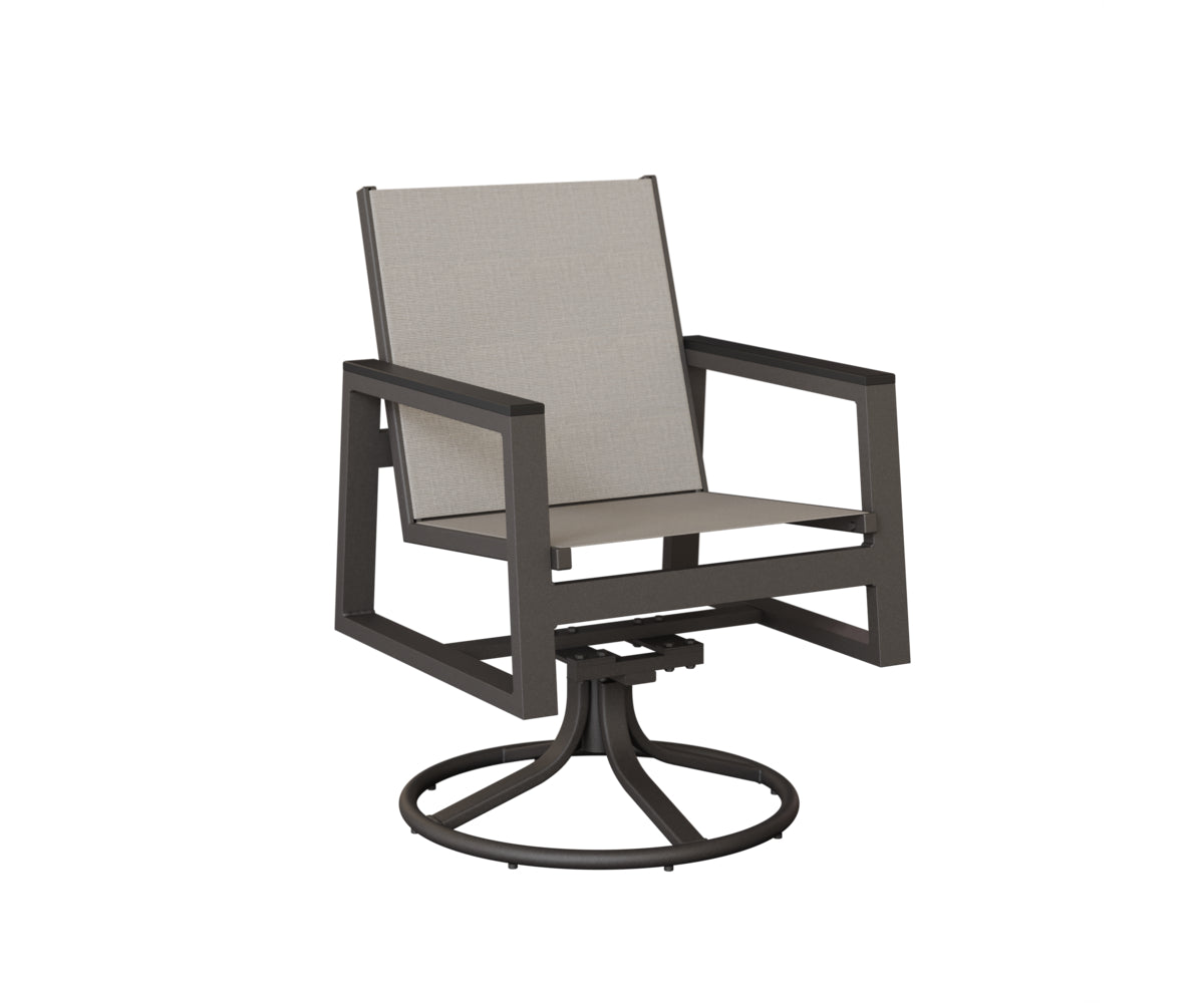 Berlin Gardens Vida Regular Sling Swivel Rocker Dining Chair