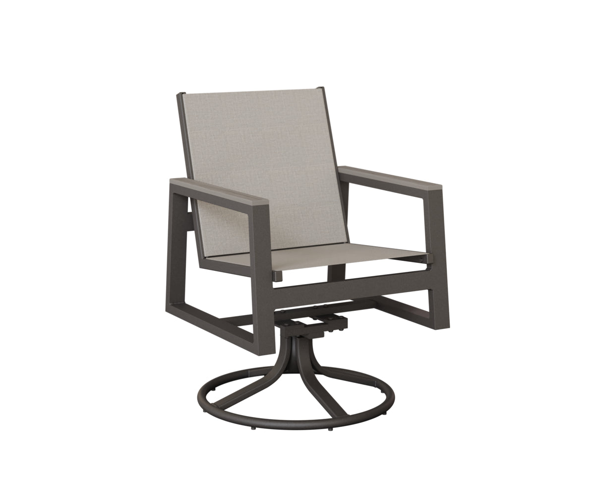 Berlin Gardens Vida Regular Sling Swivel Rocker Dining Chair