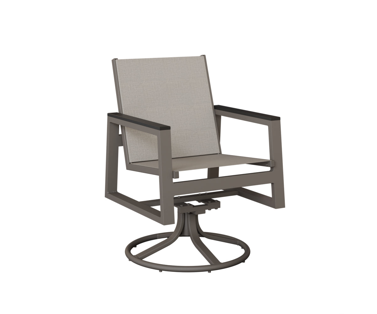 Berlin Gardens Vida Regular Sling Swivel Rocker Dining Chair