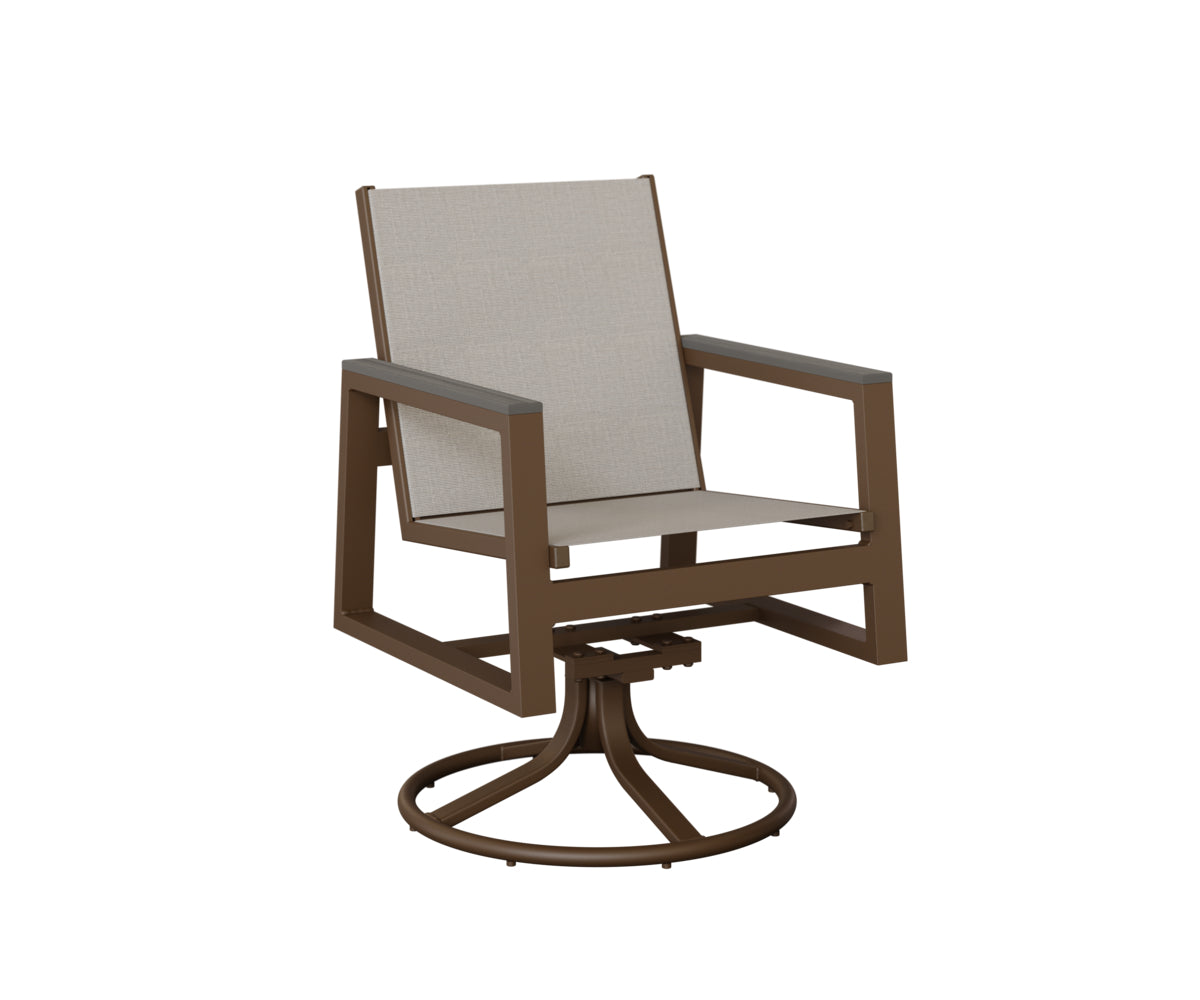 Berlin Gardens Vida Regular Sling Swivel Rocker Dining Chair