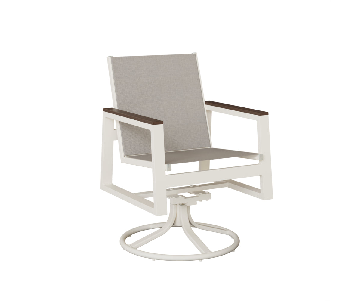 Berlin Gardens Vida Regular Sling Swivel Rocker Dining Chair