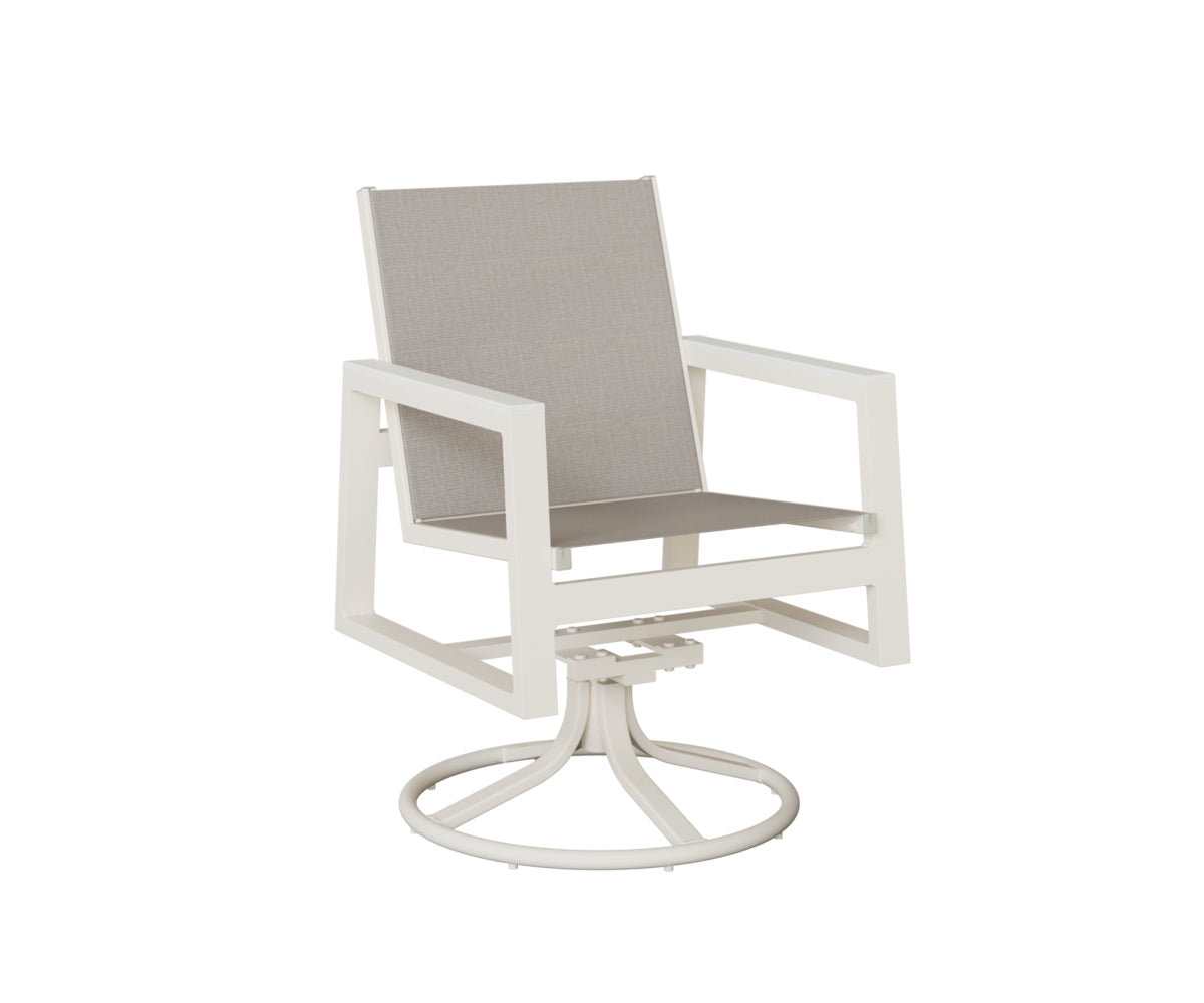 Berlin Gardens Vida Regular Sling Swivel Rocker Dining Chair