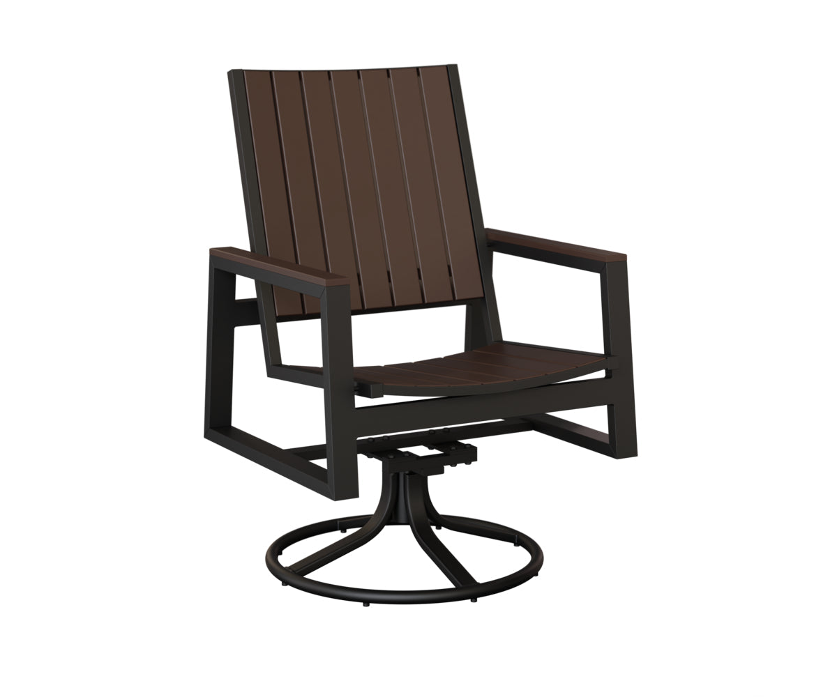 Berlin Gardens Vida Poly Swivel Rocker Dining Chair