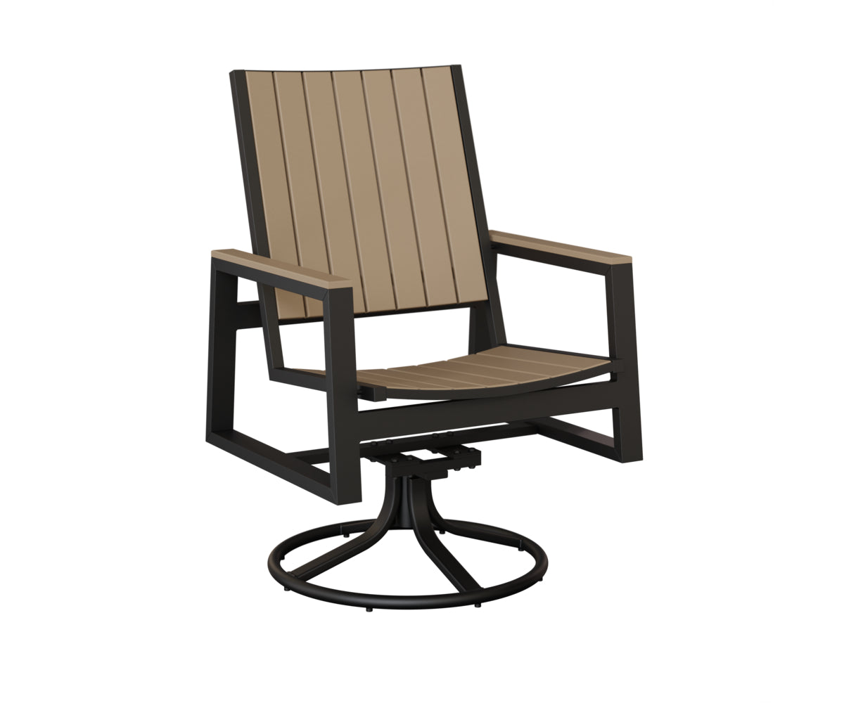 Berlin Gardens Vida Poly Swivel Rocker Dining Chair
