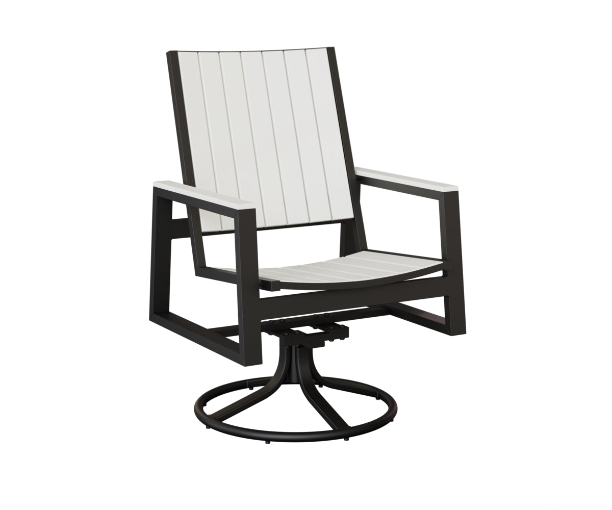 Berlin Gardens Vida Poly Swivel Rocker Dining Chair
