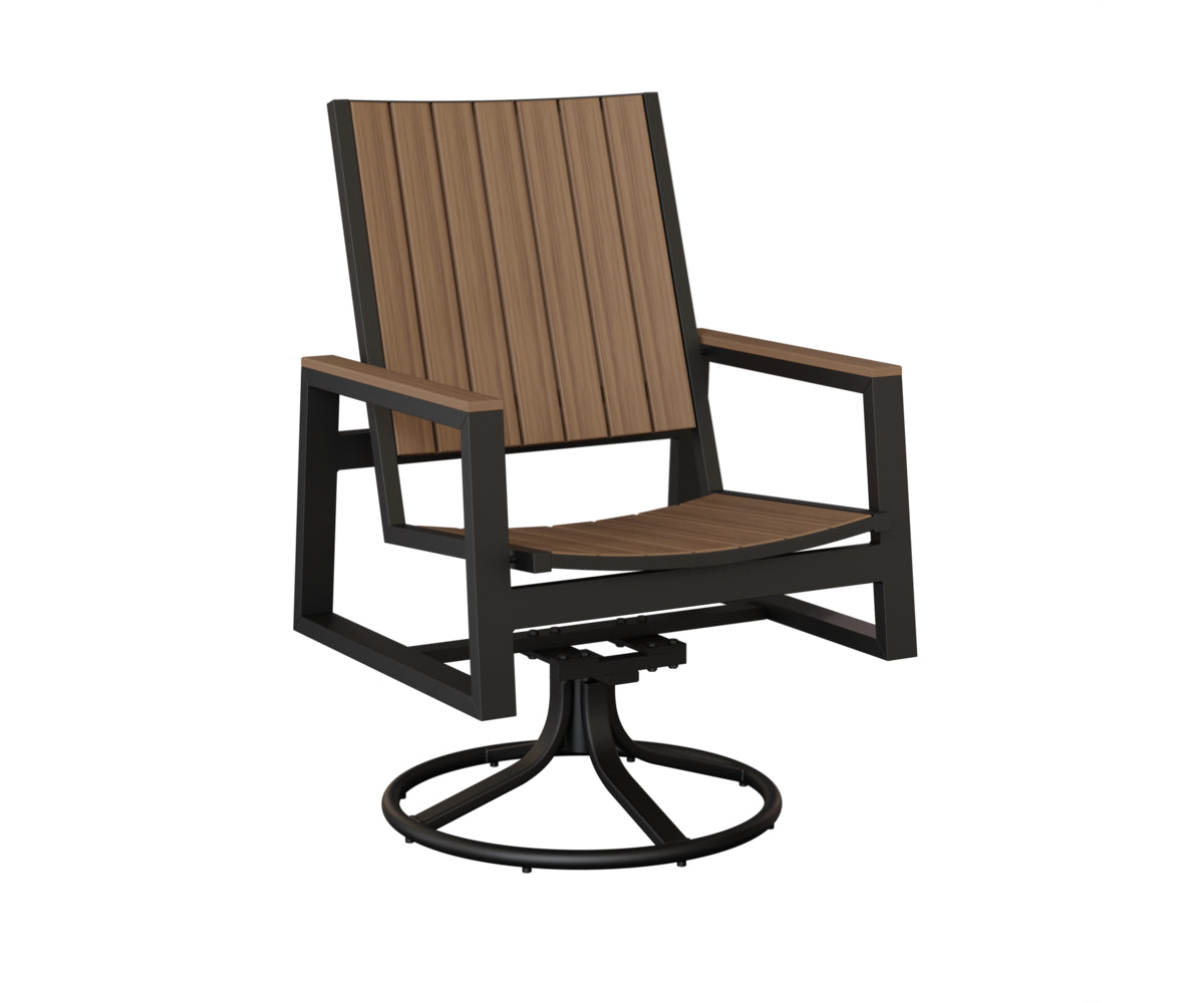 Berlin Gardens Vida Poly Swivel Rocker Dining Chair