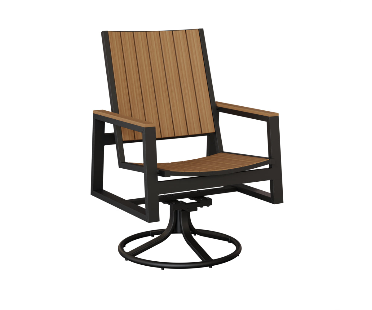 Berlin Gardens Vida Poly Swivel Rocker Dining Chair
