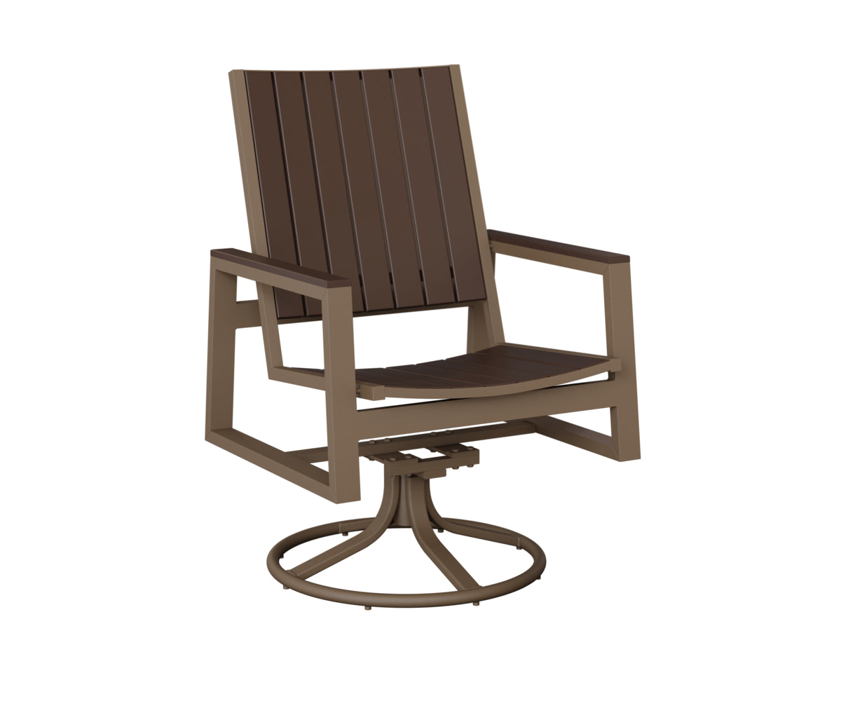 Berlin Gardens Vida Poly Swivel Rocker Dining Chair