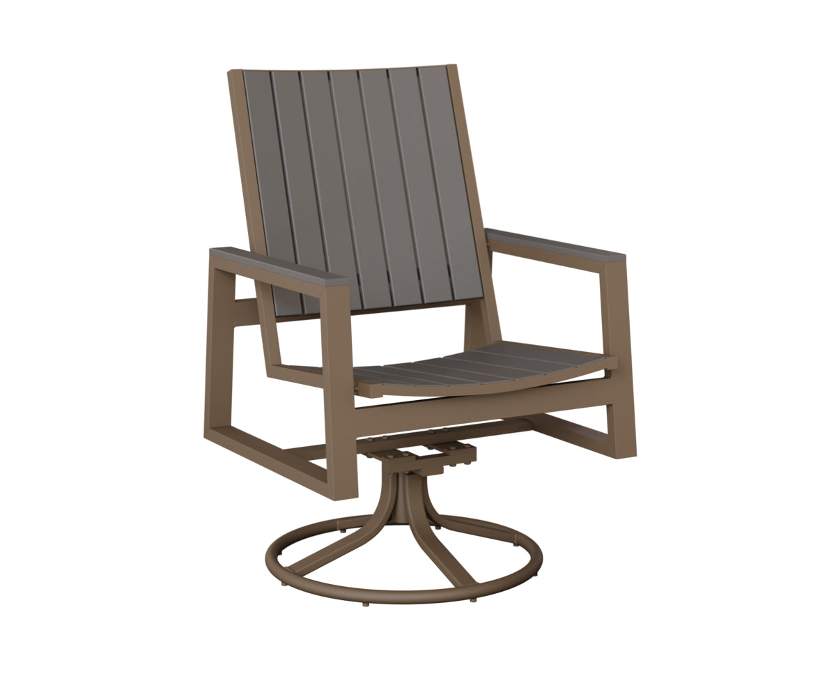 Berlin Gardens Vida Poly Swivel Rocker Dining Chair