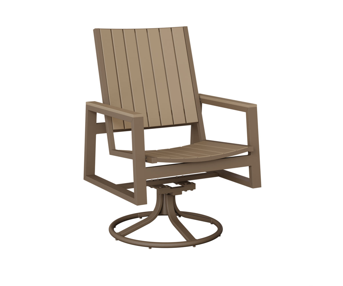 Berlin Gardens Vida Poly Swivel Rocker Dining Chair