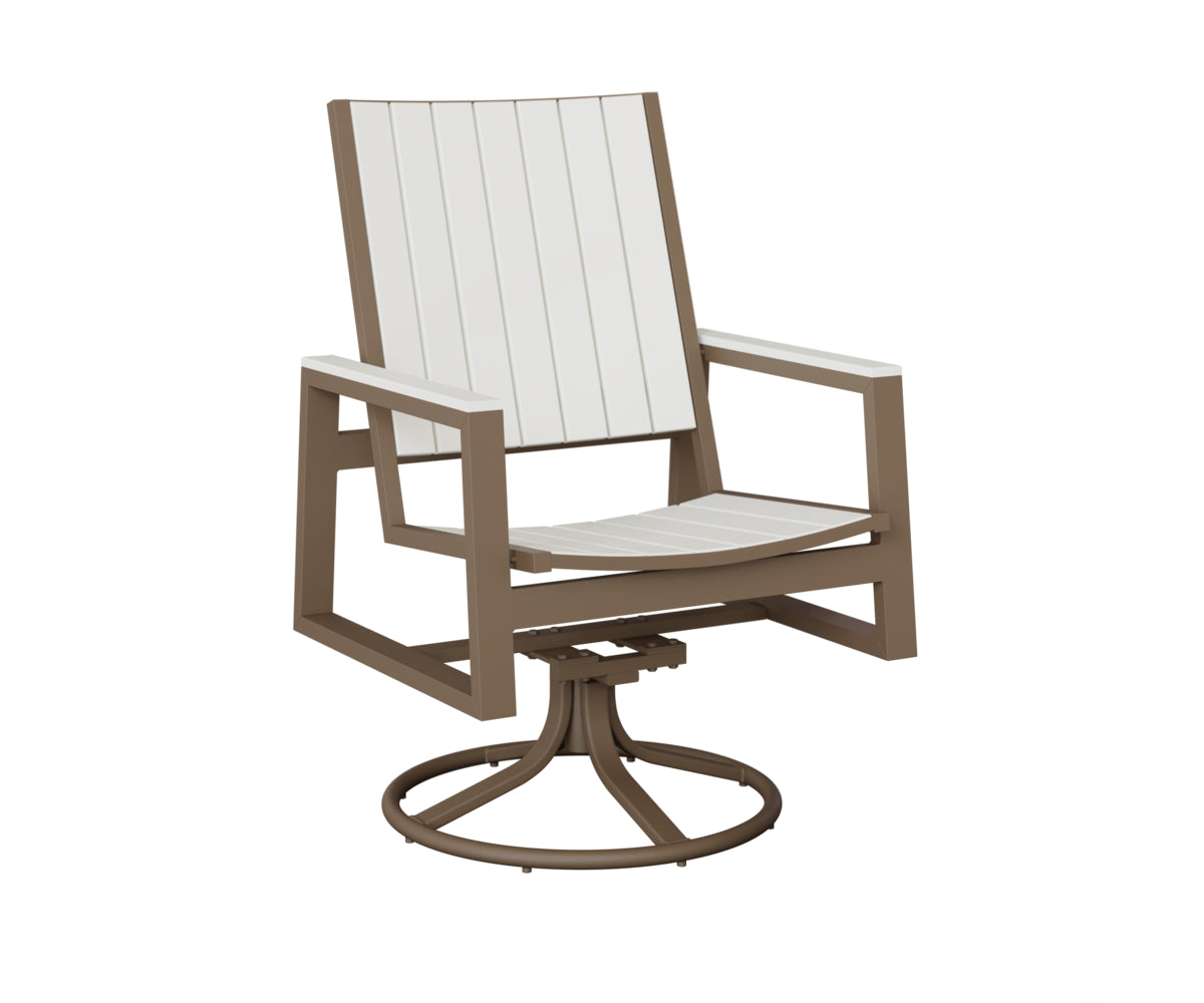 Berlin Gardens Vida Poly Swivel Rocker Dining Chair