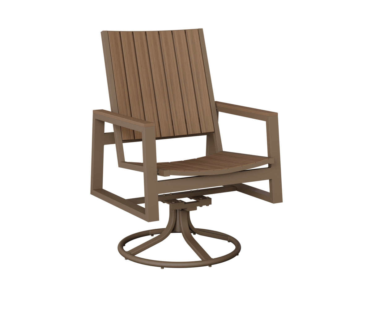 Berlin Gardens Vida Poly Swivel Rocker Dining Chair