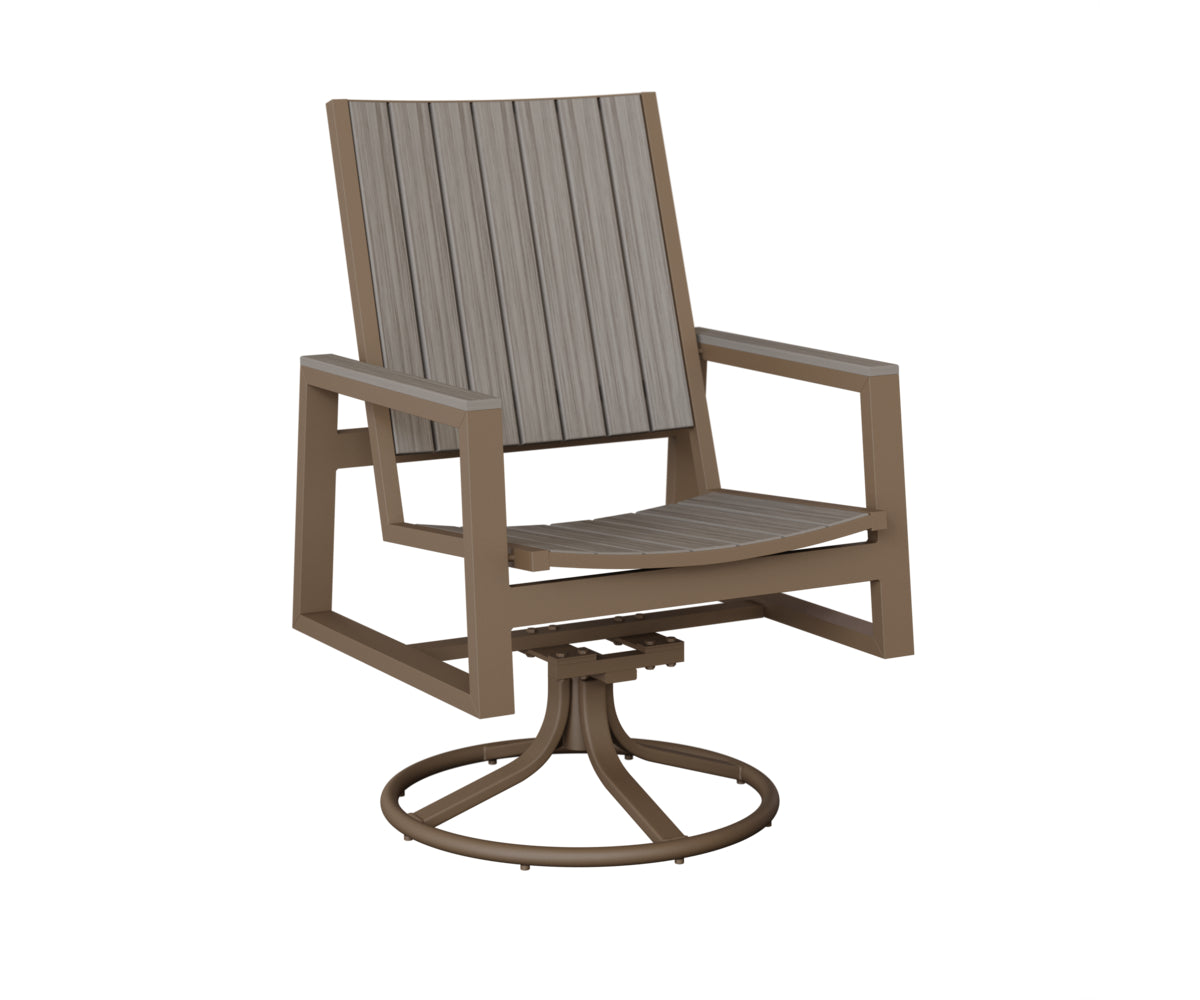 Berlin Gardens Vida Poly Swivel Rocker Dining Chair