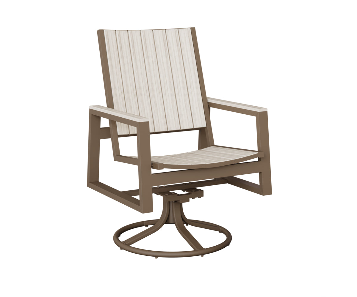 Berlin Gardens Vida Poly Swivel Rocker Dining Chair