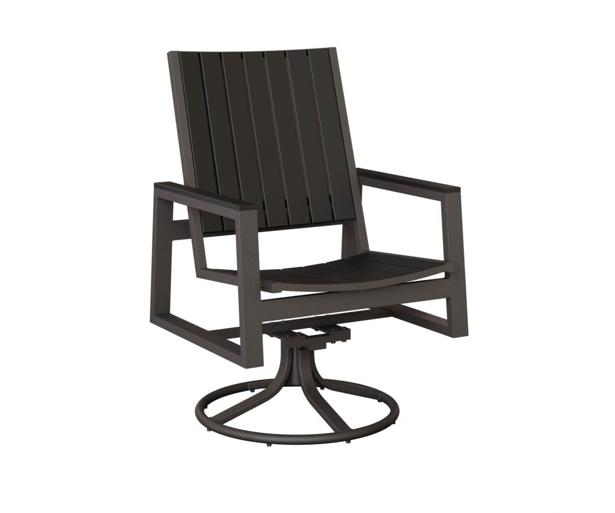 Berlin Gardens Vida Poly Swivel Rocker Dining Chair