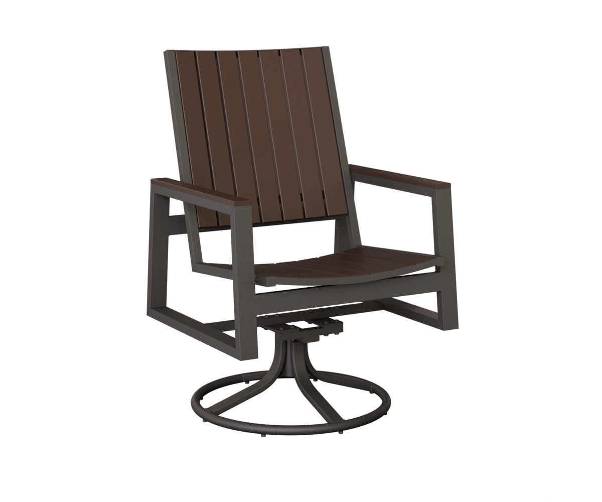 Berlin Gardens Vida Poly Swivel Rocker Dining Chair