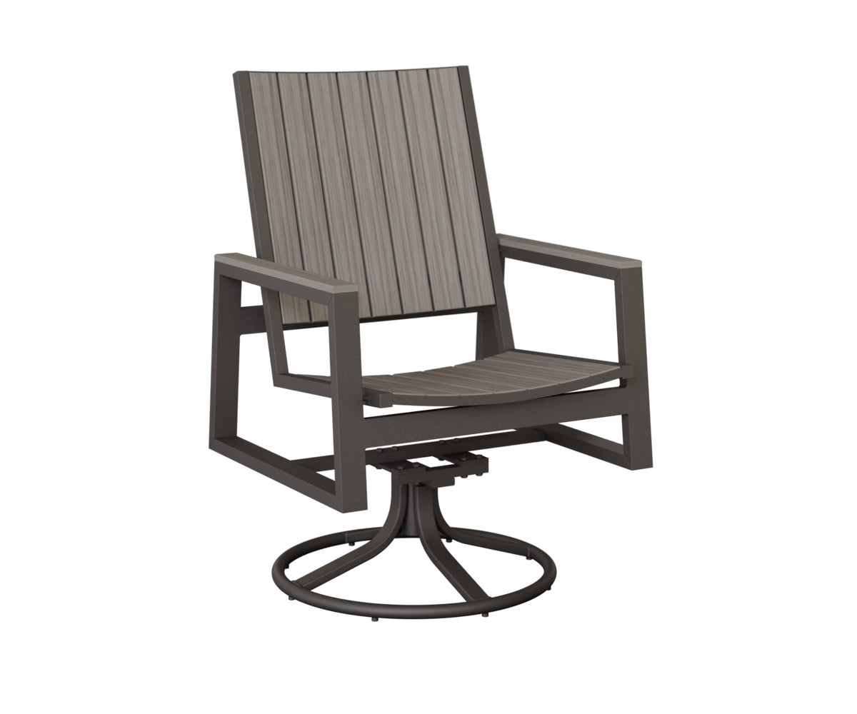Berlin Gardens Vida Poly Swivel Rocker Dining Chair